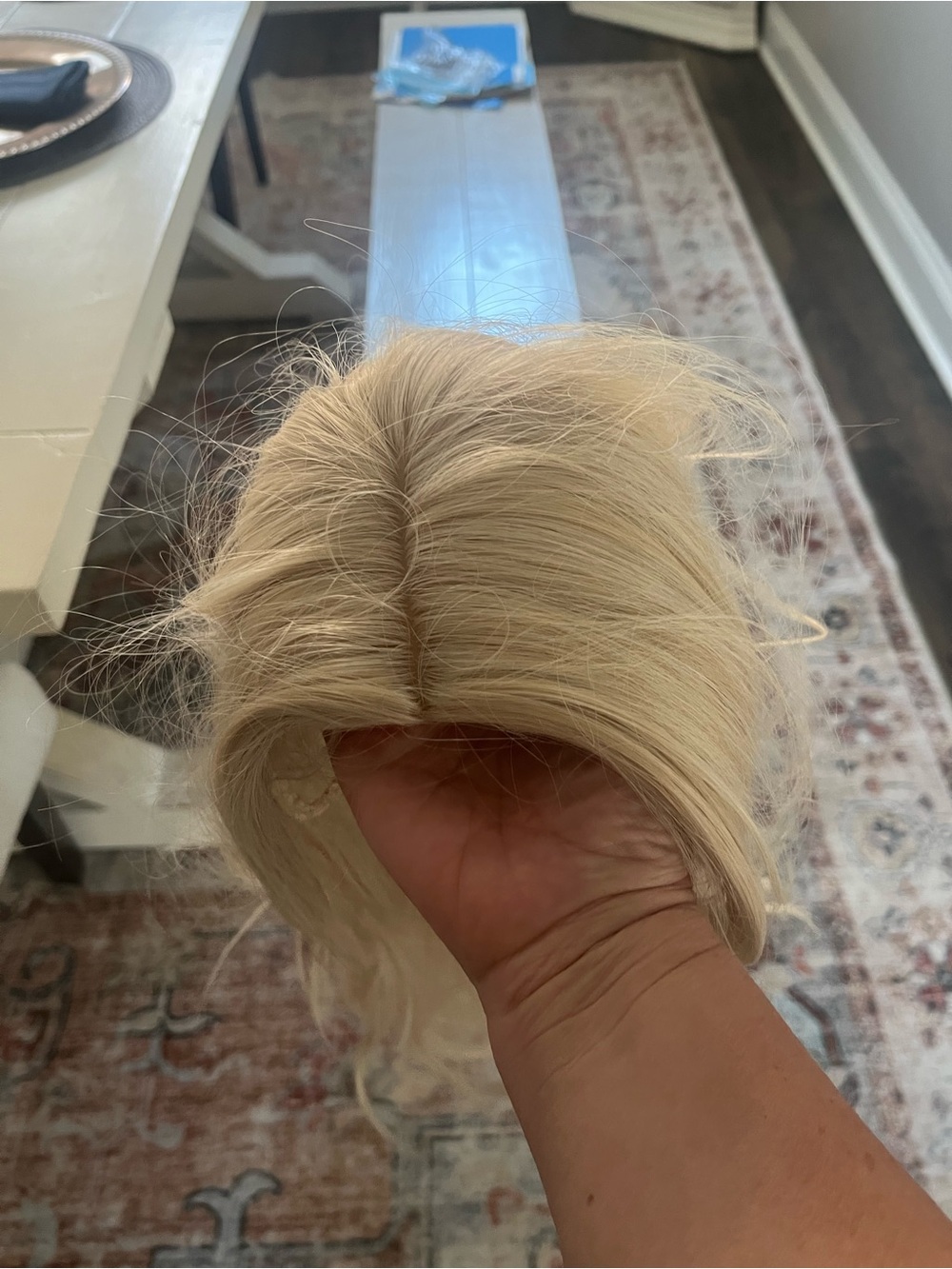 Spirit Blonde Clip-In Topper with Natural Center Part